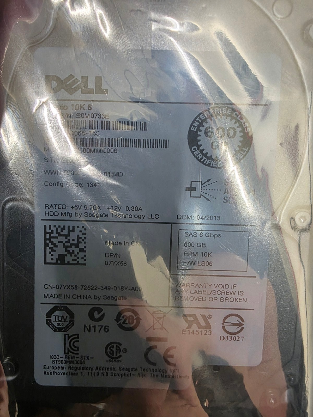 Seagate Savvio 600GB 10K SAS ST600MM0006 – Nieuw, Intern, SAS, Server, HDD