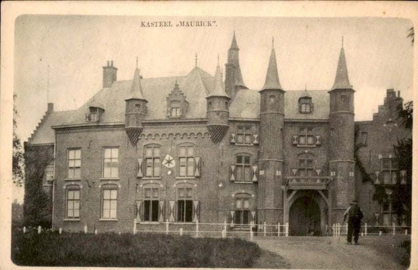 Vught - Kasteel Maurick - Vooraanzicht, Ophalen of Verzenden, Voor 1920, Gelopen, Noord-Brabant