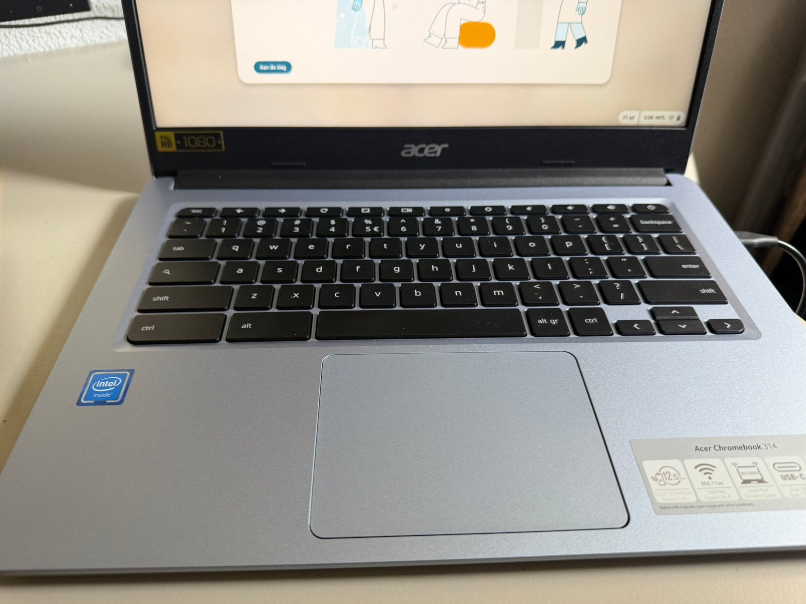 Acer Chromebook 314 - Zo goed als nieuw, Computers en Software, 14 inch, 4 GB of minder, 64 GB, Touchscreen