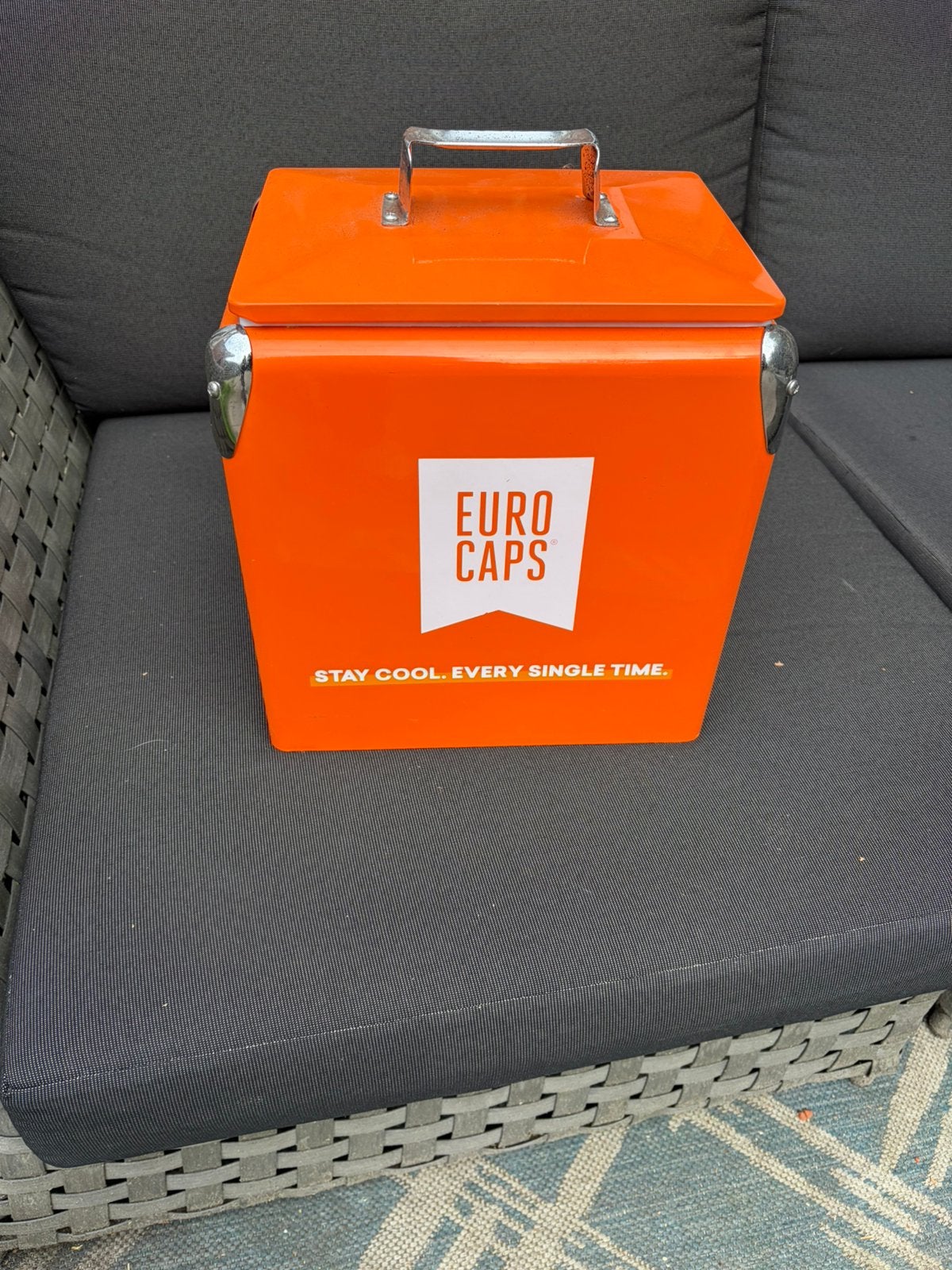 Vintage Euro Caps koelbox, Ophalen, Gebruikt, Koelbox, Koelelement