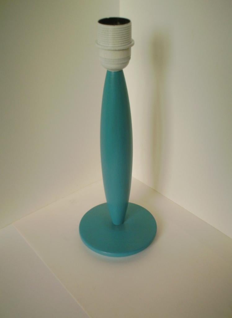 Lampvoet OSLO - turquoise - NIEUW !!, Ophalen of Verzenden, Nieuw, Hout