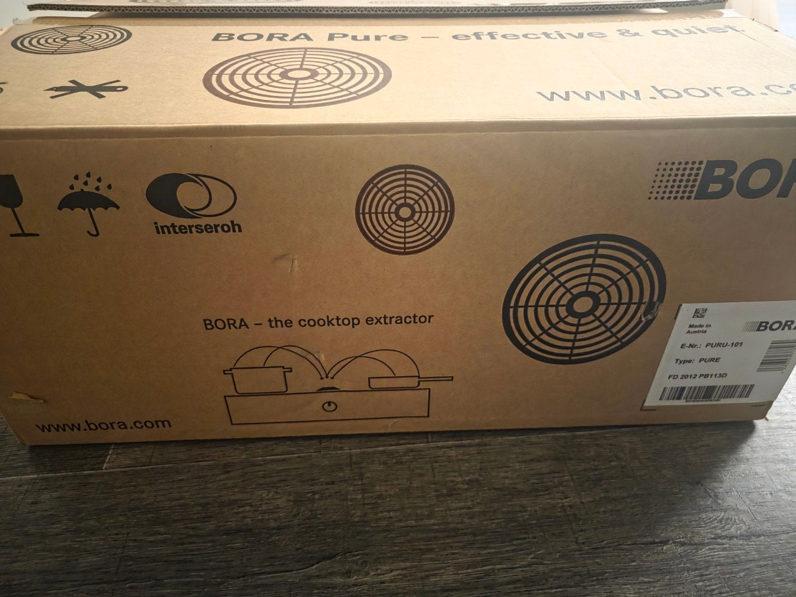 BORA Pure Inductiekookplaat met geïntegreerde afzuiging, Witgoed en Apparatuur, Kookplaten, Nieuw, Energieklasse A of zuiniger