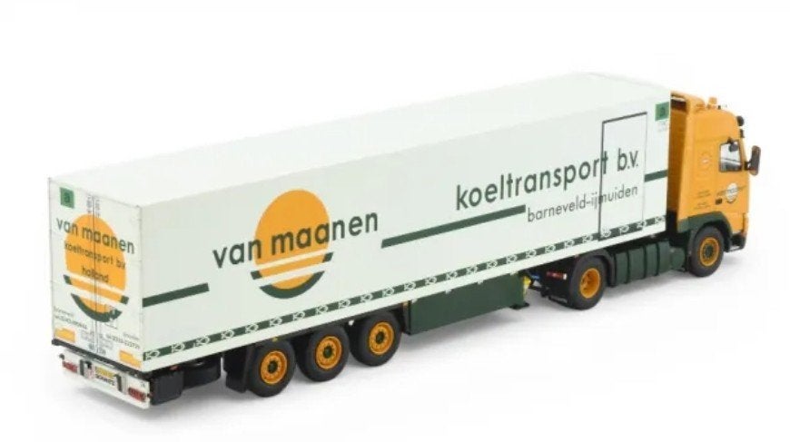 TEKNO VOLVO FH01 GLOBETROTTER + KOEL TRAILER - VAN MAANEN, Hobby en Vrije tijd, Modelauto's | 1:50, ., Nieuw, Tekno, Bus of Vrachtwagen