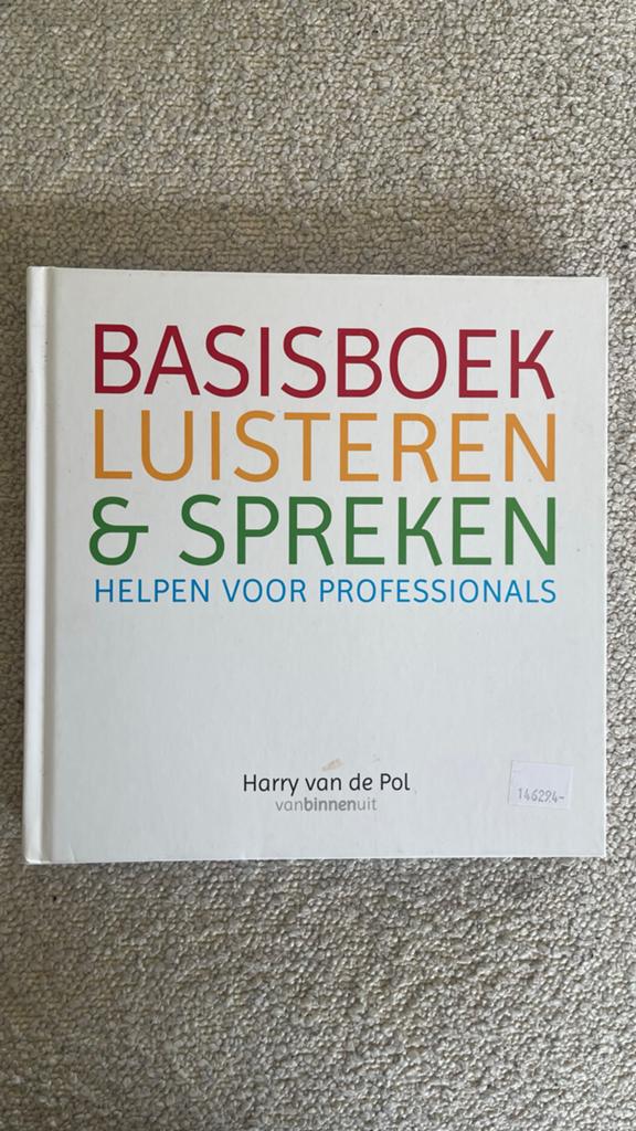 Basisboek Luisteren & Spreken - Harry van de Pol, Ophalen of Verzenden, Gamma, Zo goed als nieuw, HBO