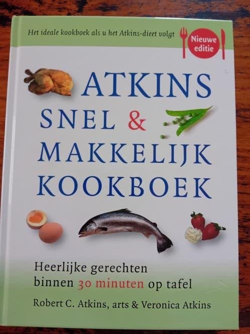 3 x atkins dieet kookboek snel en makkelijke kookboeken, Ophalen of Verzenden, Zo goed als nieuw, Dieet en Voeding, Robert C. Atkins