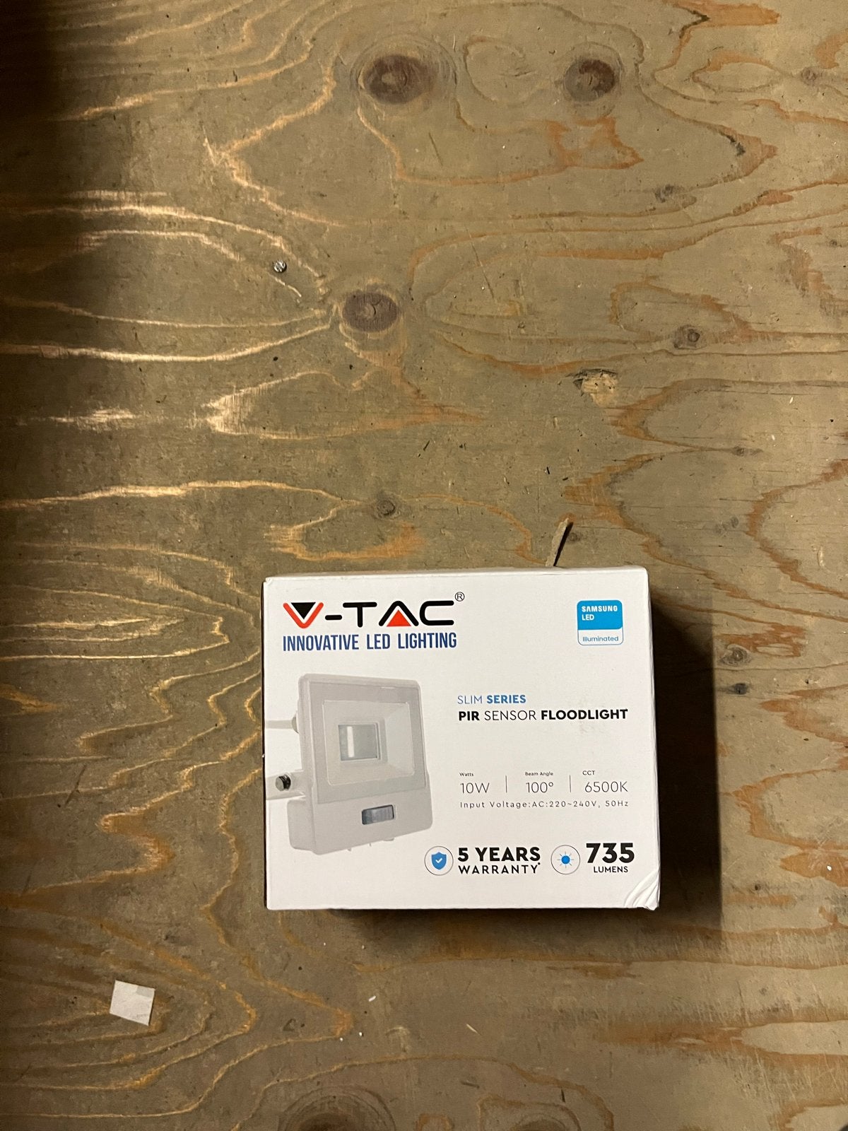 V-TAC LED Buitenlamp met PIR Sensor - 10W, 735 Lumen, Ophalen, Bewegingssensor, Minder dan 50 watt, Overige typen