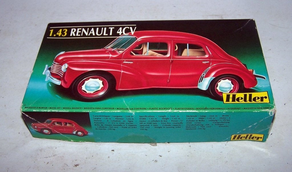 Heller 80174 Renault 4CV. 1/43. Nieuw/compleet/ongebouwd., Auto, 1:32 tot 1:50, Nieuw, Ophalen of Verzenden