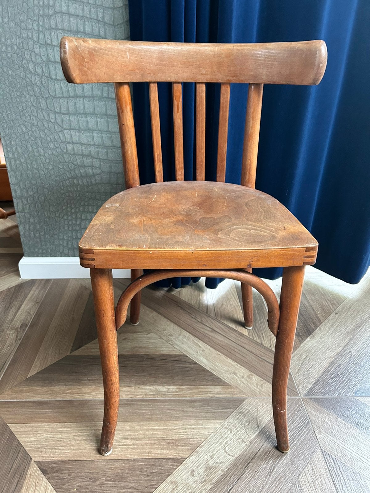 Vintage bistro stoel, Ophalen, Bruin, Zo goed als nieuw, Eén