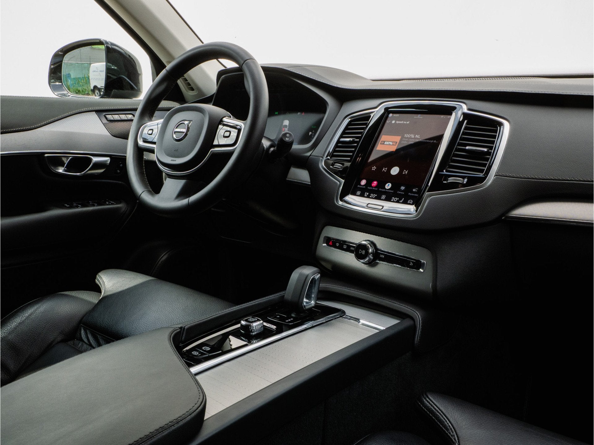 Volvo XC90 2.0 T8 Recharge AWD Plus Dark Facelift model/ Led, Auto's, Gebruikt, 4 cilinders, Blauw, 7 stoelen
