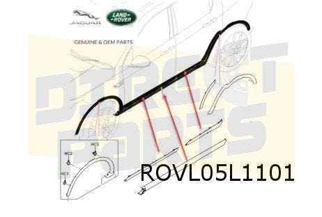 Land Rover Discovery Sport (12/14-9/19) Dorpelkap Links Orig