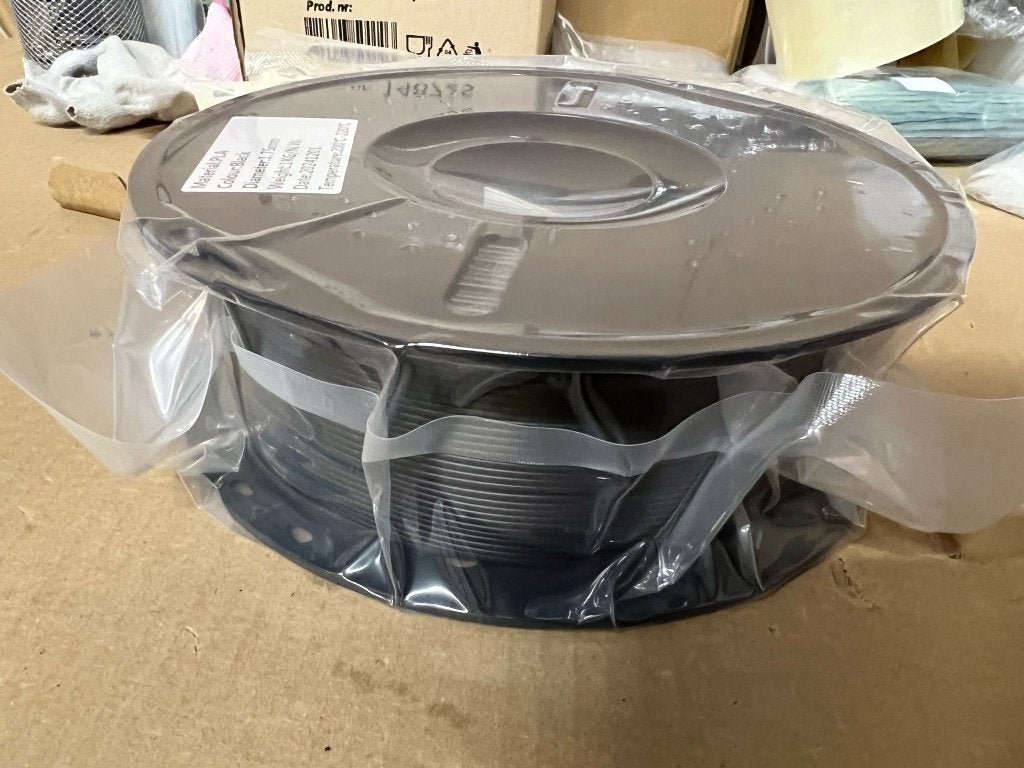 3D Filament PLA 1,75 1kg ZWART, Computers en Software, 3D-printerbenodigheden, S, Nieuw, Ophalen of Verzenden, S