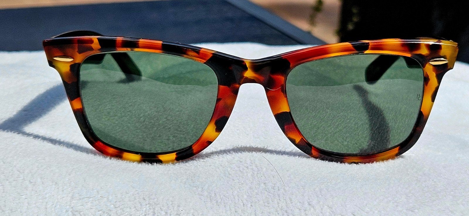 Punt gave Zeer zeldzame Ray-Ban Wayfarer Zonnebril - Vintage, Zonnebril, Bruin, Ophalen of Verzenden, Zo goed als nieuw