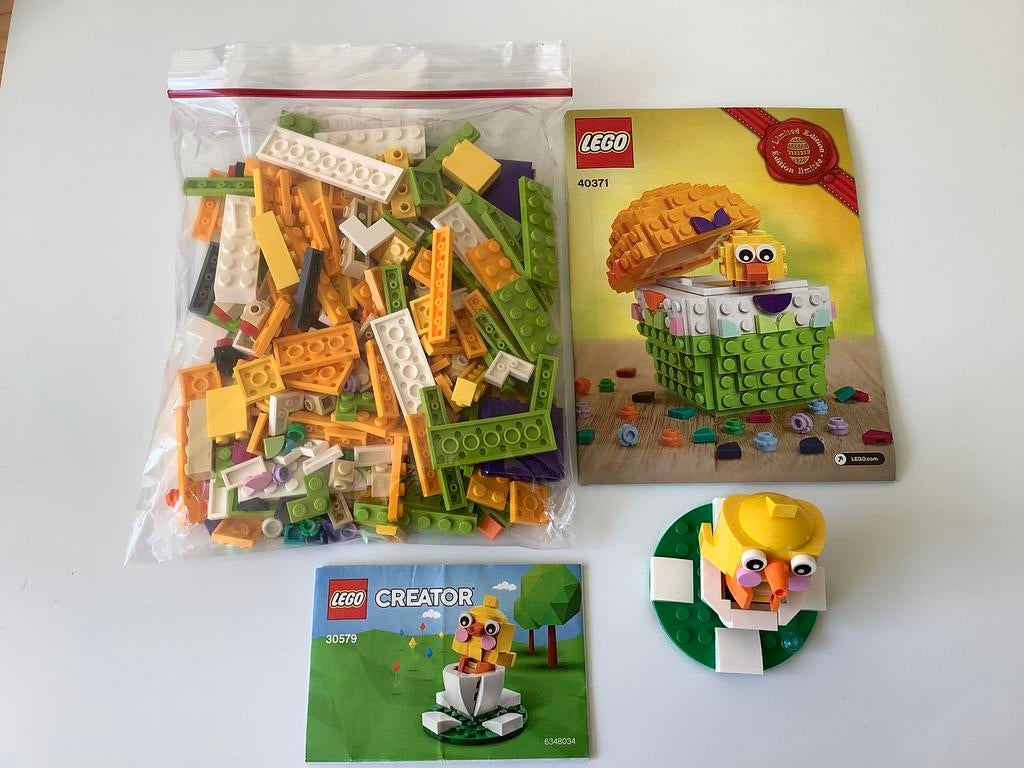 Z.g.a.n. LEGO Exclusive Paas Ei - 40371 + 30579 Paaskuiken, Ophalen, Zo goed als nieuw