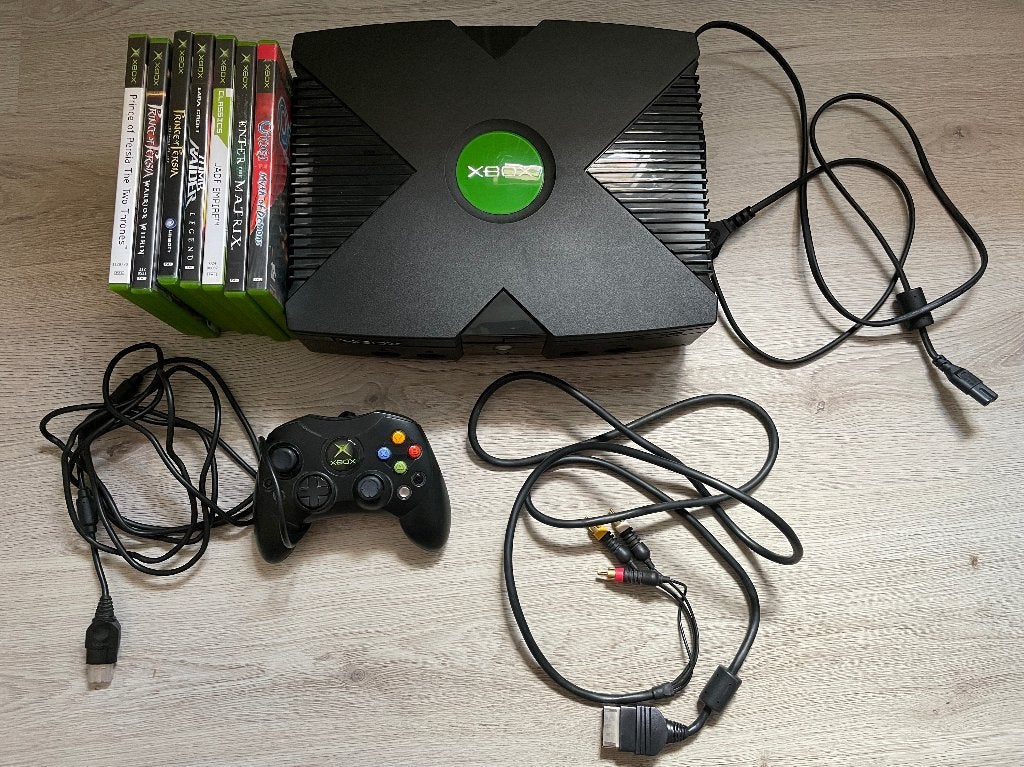 Xbox Original, defect, met controller en games, Verzenden, Niet werkend, Met 1 controller, Met games