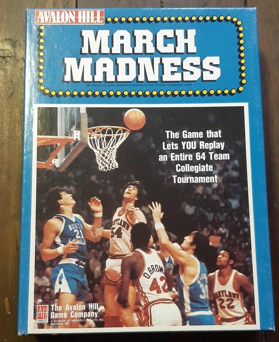 March Madness Bordspel - Avalon Hill Game Company 1991, Hobby en Vrije tijd, Een of twee spelers, Ophalen of Verzenden, Zo goed als nieuw