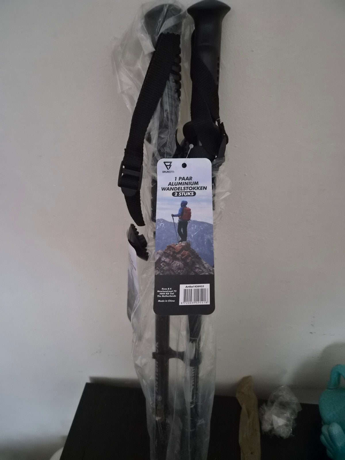 Nieuw Brunotti Aluminium Wandelstokken (2 stuks), Ophalen of Verzenden, Nieuw, Wandelstok