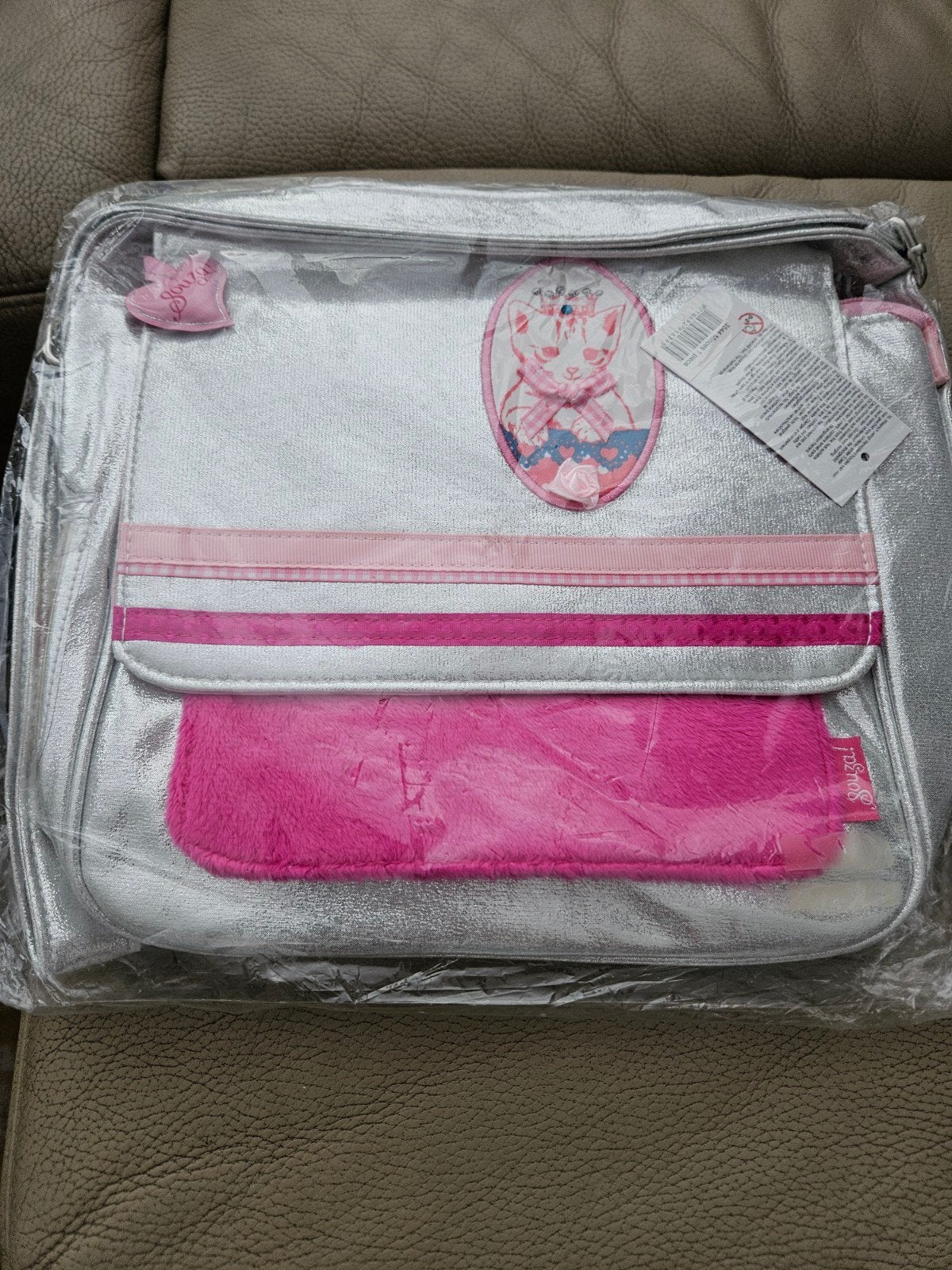 Souza! Schoudertas met kattenprint - Nieuw, Ophalen of Verzenden, Nieuw, Roze