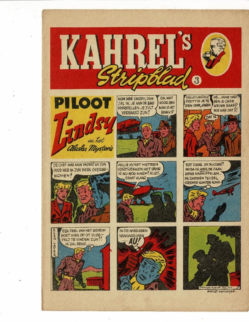 Kahrels stripblad 1947/1948 GEZOCHT, Complete serie of reeks, Ophalen of Verzenden, Gelezen