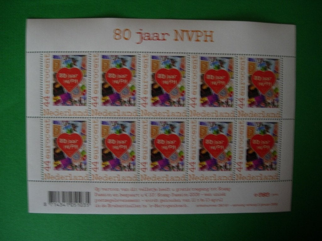 NL Nederland velletje pers. Postzegels 80jr NVPH 2008, Verzenden, Na 1940, Postfris