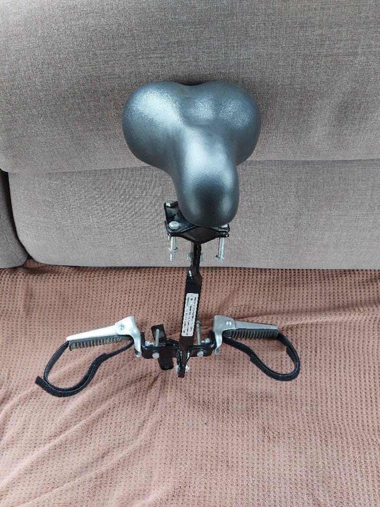 Zadelstang fietszitje, Fietsen en Brommers, Fietsaccessoires | Fietsstoeltjes, Ophalen of Verzenden, Gebruikt, 15 t/m 25 kg, Voorzitje