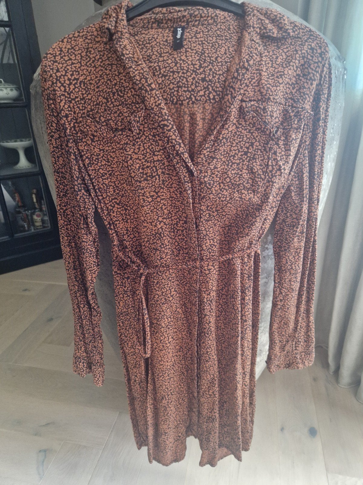 Eksept blousejurk, doorknoopjurk Shoeby, Maat 38/40 (M), Bruin, Ophalen of Verzenden, Zo goed als nieuw