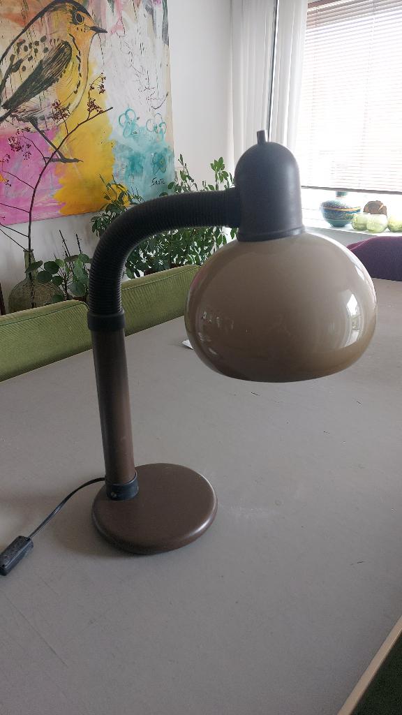 Dijkstra Mushroom Bureaulamp, Ophalen, Zo goed als nieuw, Glas, 75 cm of meer