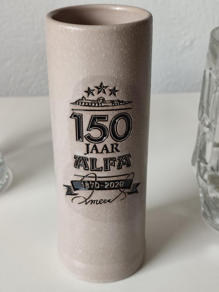 Alfa bierpul ,150 jaar Alfa bier, Ophalen of Verzenden, Nieuw, Pul(len), Overige merken