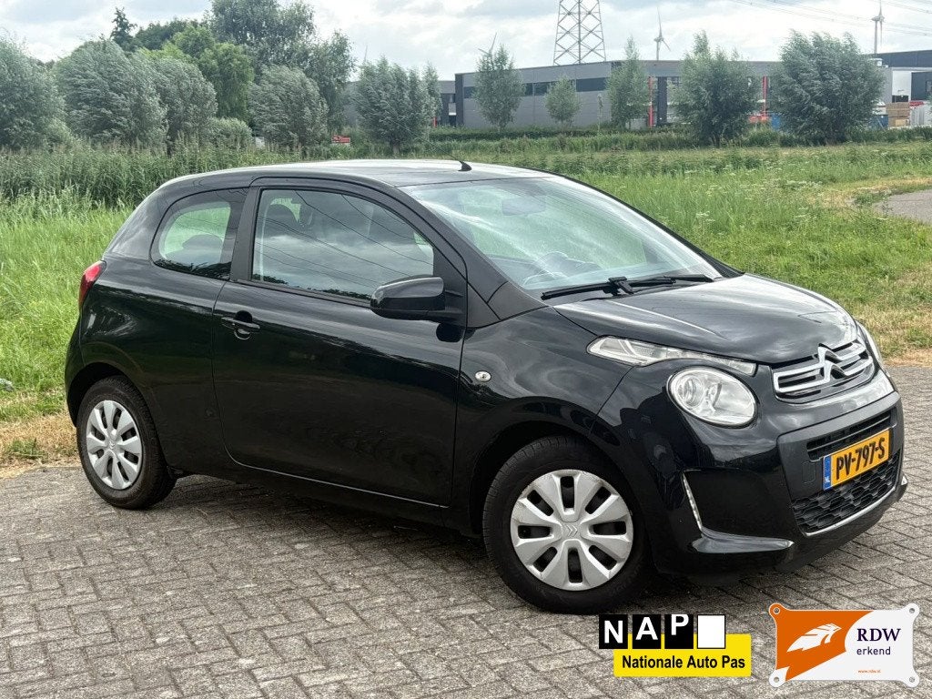 Citroën C1 1.0 e-VTi Feel / Lage km / Probleemloos, Auto's, Euro 6, 4 stoelen, C1, Zwart
