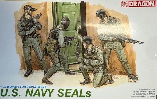 Coelianmodels, Dragon 3017, US Navy Seals, 1/35 € 13,99, Ophalen of Verzenden, Nieuw, 1:35 tot 1:50, Figuur of Figuren