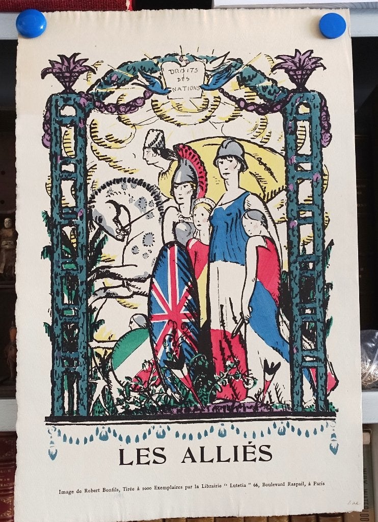 Les Alliès [c 1916] Robert Bonfils - 1 van 1000 exemplaren, Antiek en Kunst, Ophalen of Verzenden