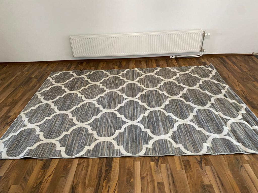 2 x Tapiso Laila de Luxe Vloerkleden 200x300 cm Grijs/Wit, Ophalen, Zo goed als nieuw, 200 cm of meer, Grijs