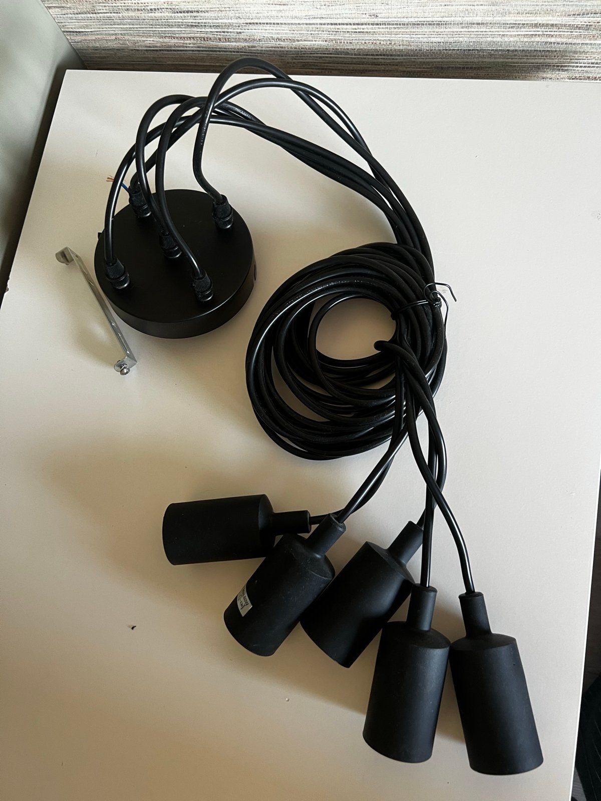 Lucide hanglamp spider 5x E27, excl. plafondhouders, Ophalen of Verzenden, Gebruikt, Kunststof, E27 (groot)