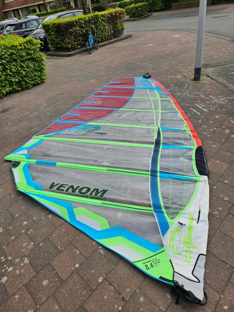 S2 maui venom 8.4 m² windsurfzeil, Watersport en Boten, Windsurfen, Ophalen of Verzenden, Gebruikt, Zeil