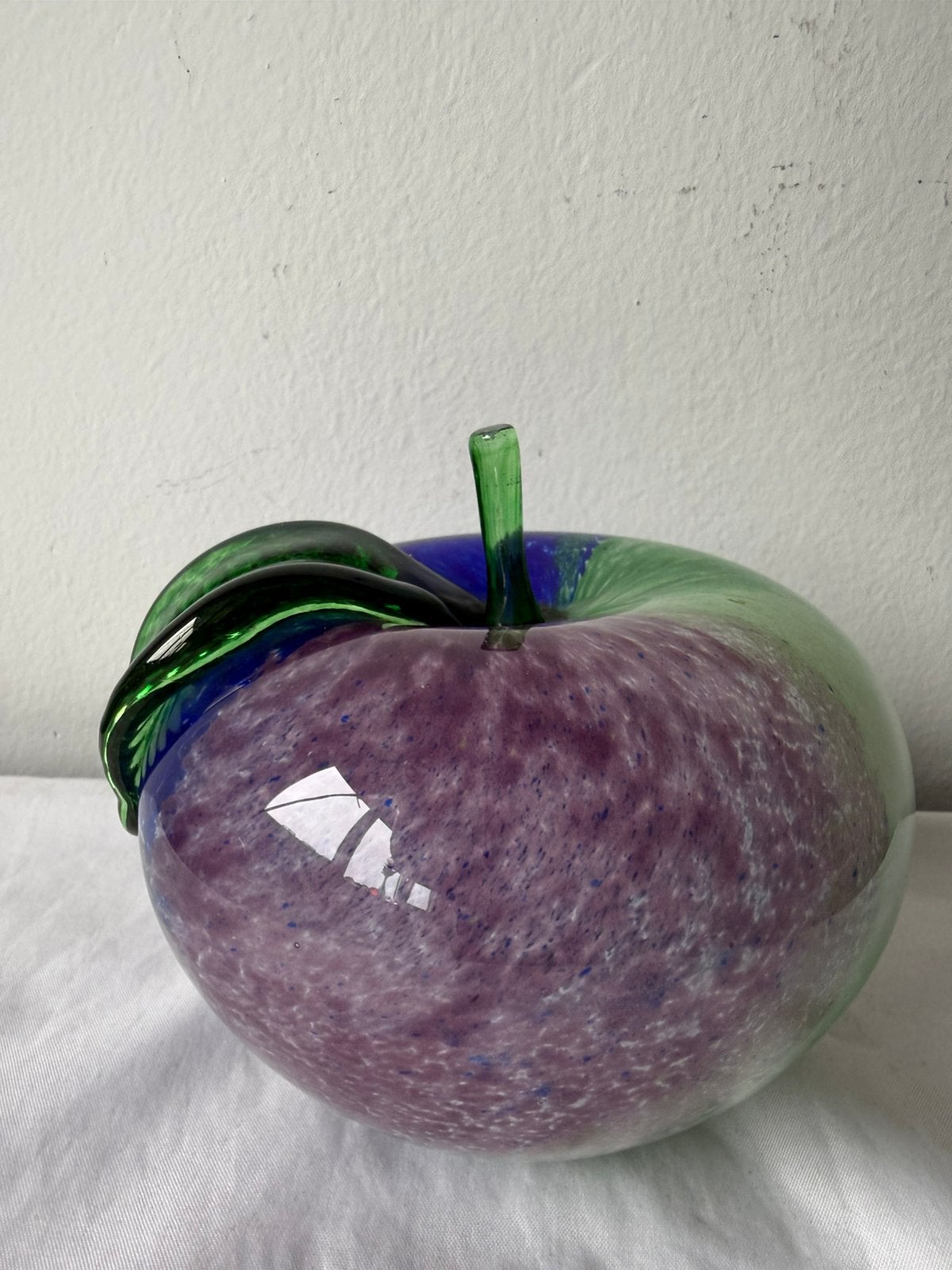 Grote Murano appel glas, Ophalen of Verzenden