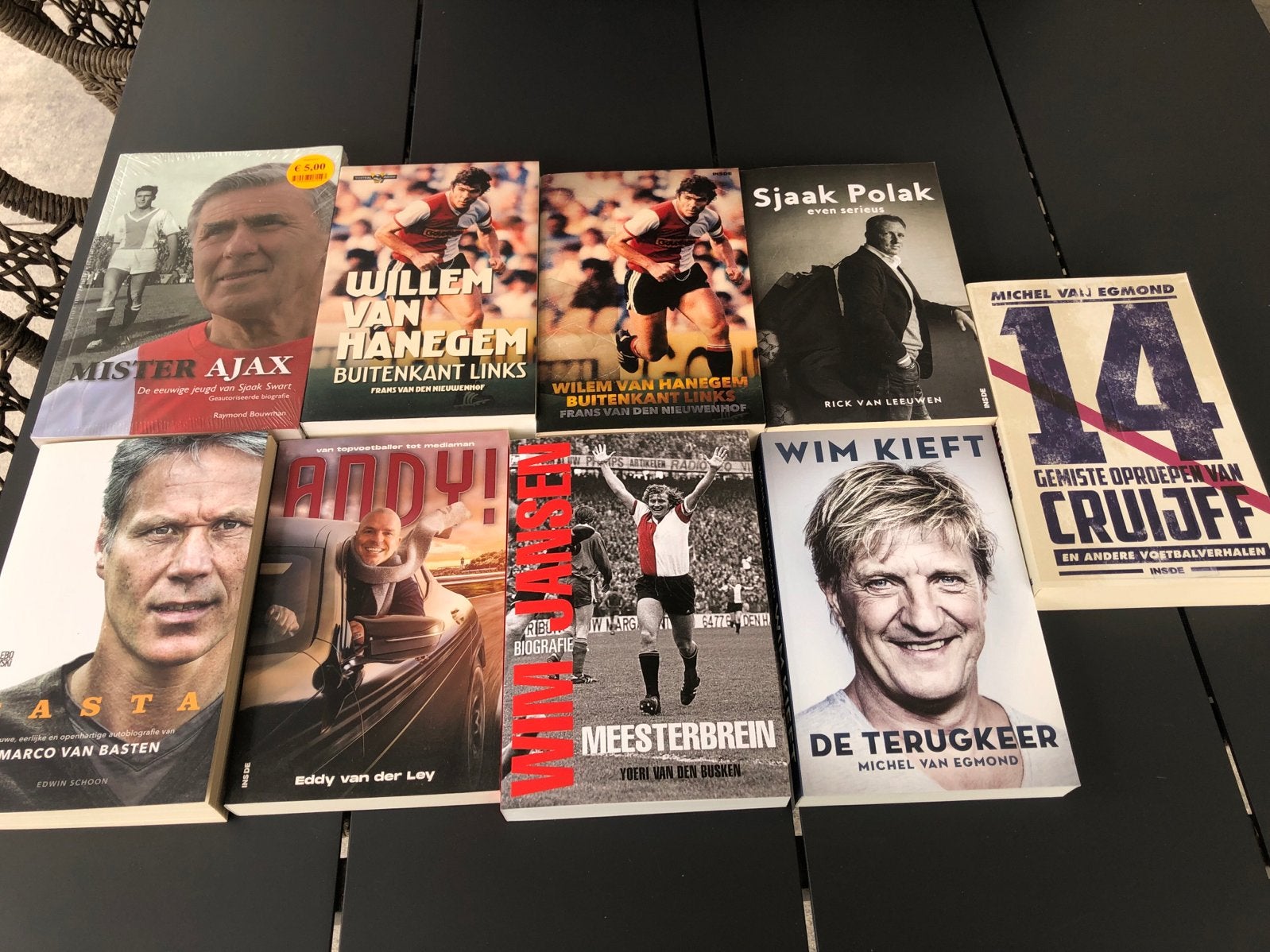 Voetbalboeken: Willem van Hanegem, Marco van Basten, Cruijff, Ophalen of Verzenden, Zo goed als nieuw, Balsport