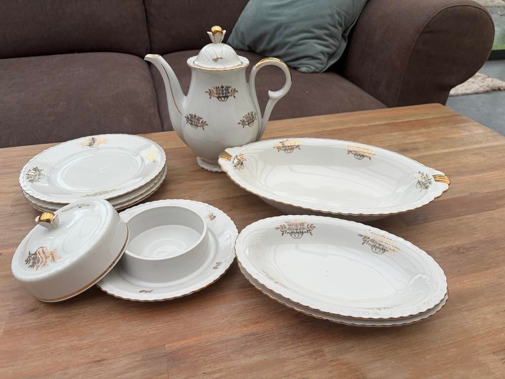 Vintage Seltens Weiden Bavaria servies - Koffiepot, schalen, Antiek en Kunst, Antiek | Servies compleet, Ophalen
