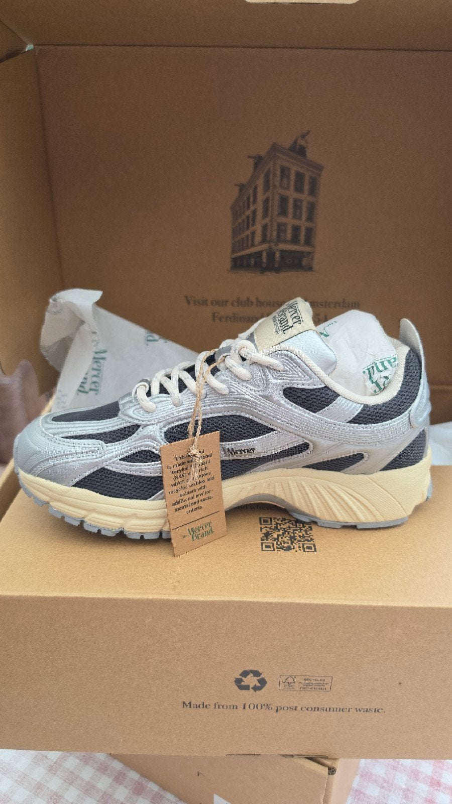 Mercer Brand The Re-Run High Frequency Sneakers Maat 36, Ophalen of Verzenden, Nieuw, Grijs, Sneakers of Gympen
