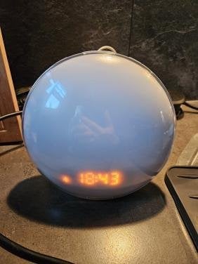 CADRIM Wake-up Light Wekker met Zonsopgang Simulatie, Huis en Inrichting, Kunststof, Meerkleurig, Met stekker, Nachtlamp