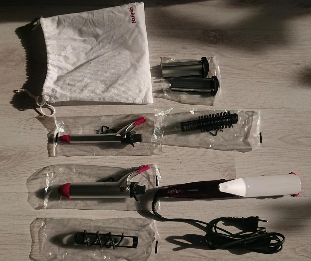 Babyliss multistyler krul & stijltang met 6 opzetstukken., Ophalen of Verzenden, Zo goed als nieuw, Krultang of Stijltang