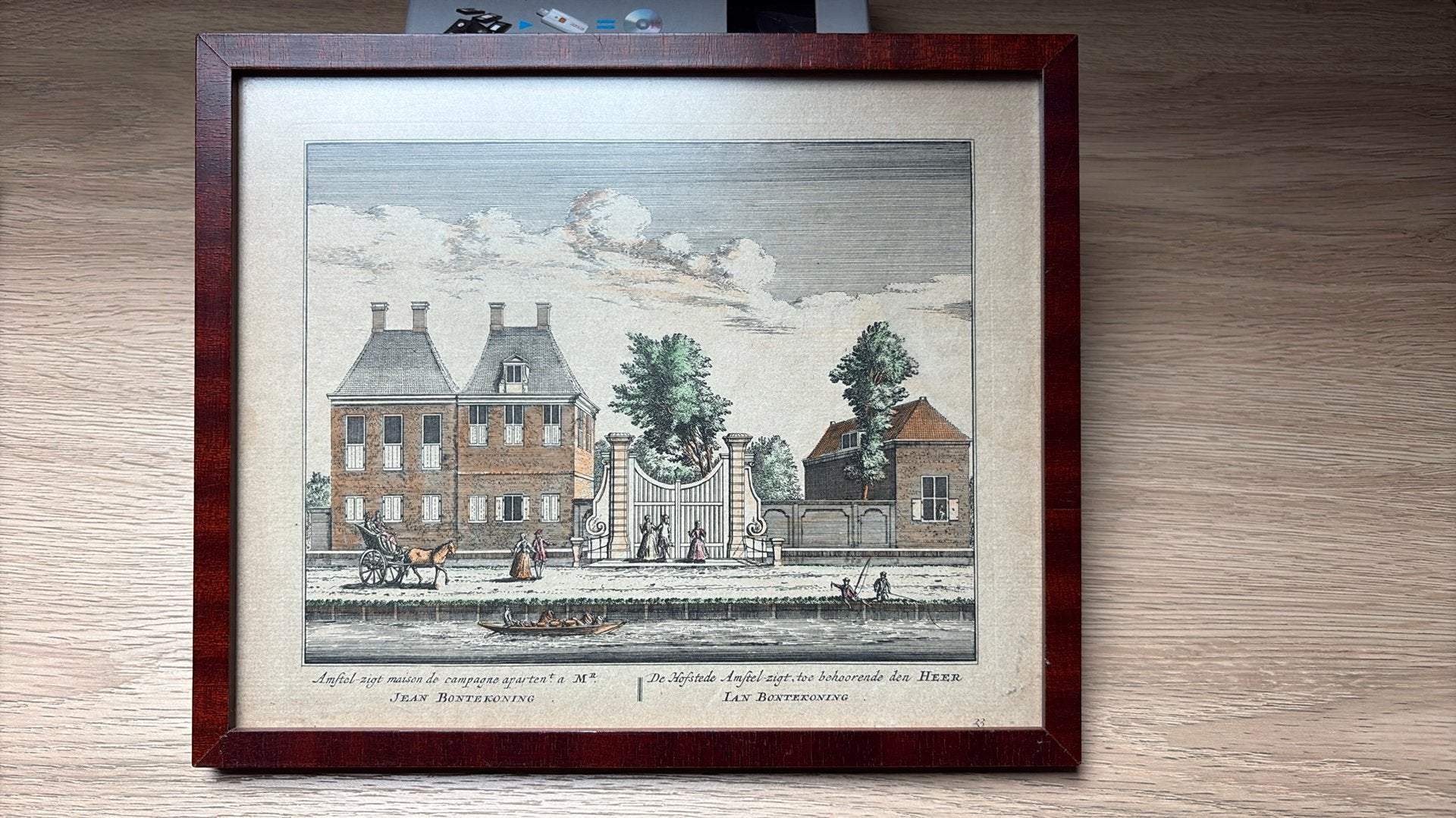 Jan Bontekoning - Amstelzigt (Hofstede Amstel), Antiek en Kunst, Ophalen of Verzenden