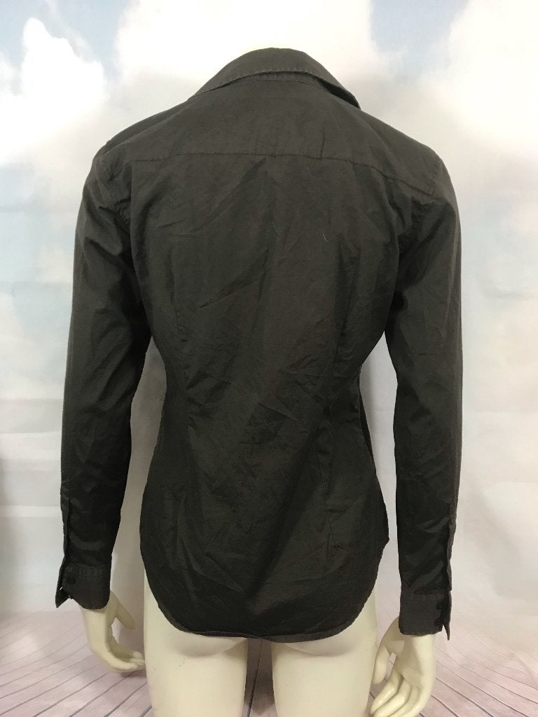 Gant bruine getailleerde blouse maat 38 (3C6), Tweedehands verkoop, Bruin, Ophalen of Verzenden, Tweedehands verkoop