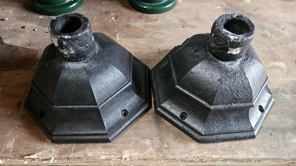 2x Sokkel voor lantaarn of buitenlampen., Ophalen of Verzenden, Netvoeding, 50 tot 250 watt, Staande lamp