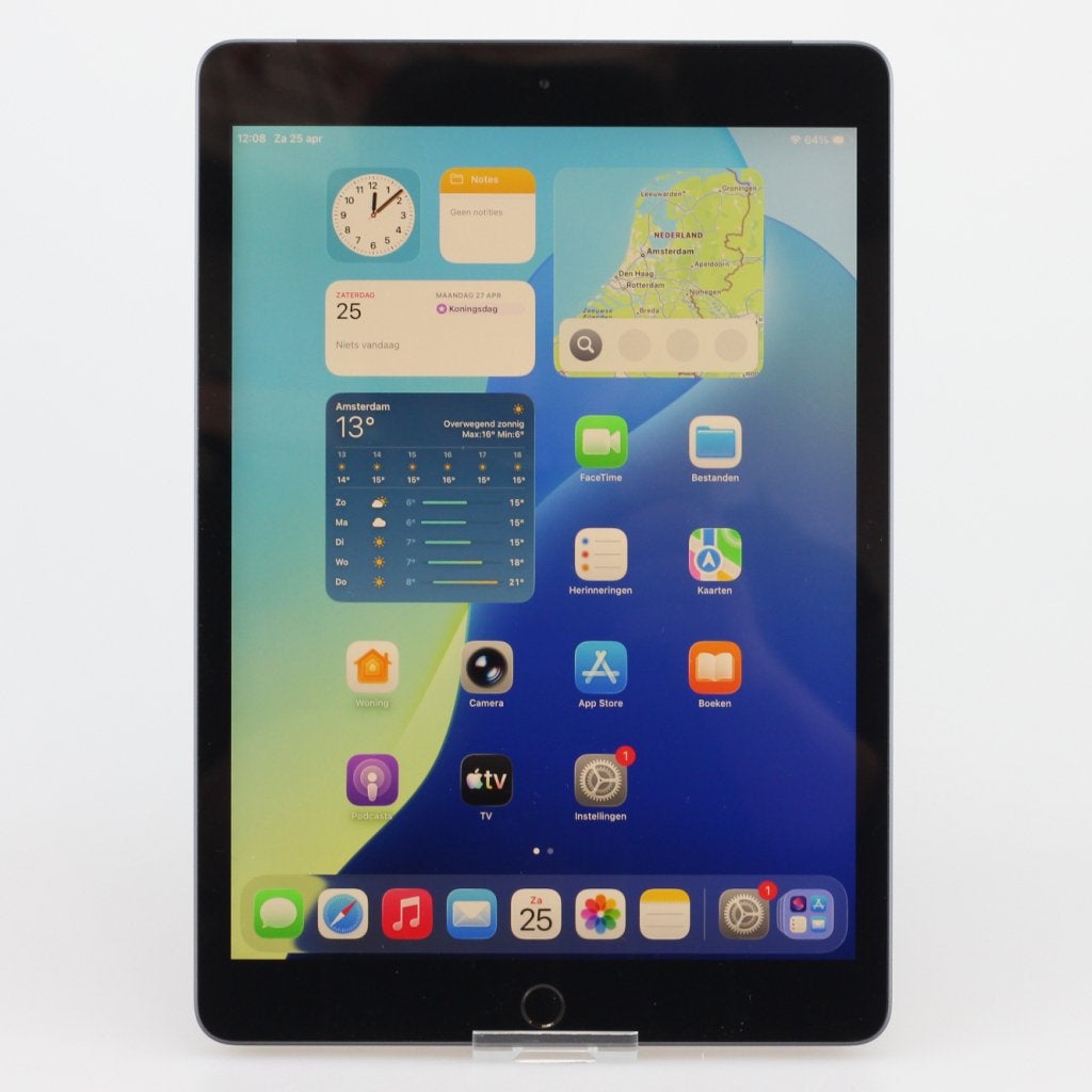 iPad 2020 8th Gen 128GB WiFi + Cellular Space Gray, Computers en Software, Apple iPads, Apple, Zo goed als nieuw, Support@apple.com