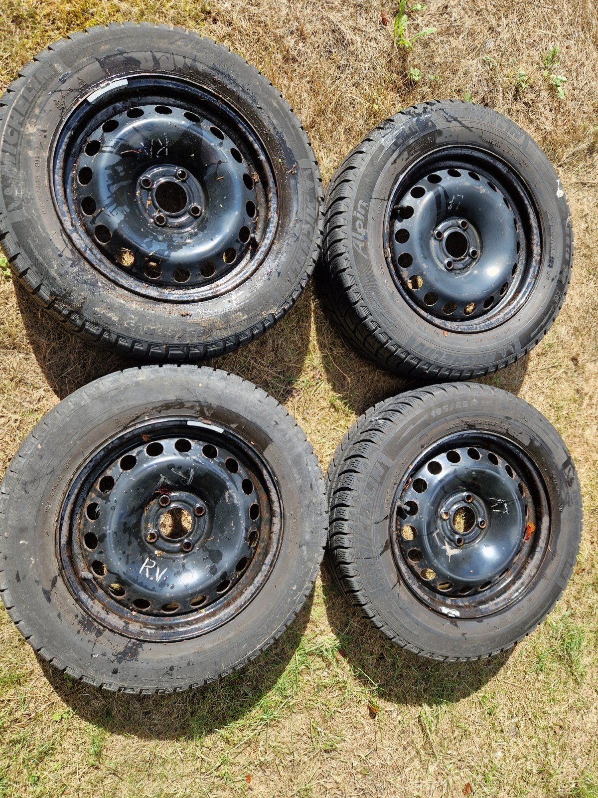 Renault velgen + winterbanden, Auto-onderdelen, Banden en Velgen, Ophalen, Gebruikt, 15 inch, Banden en Velgen