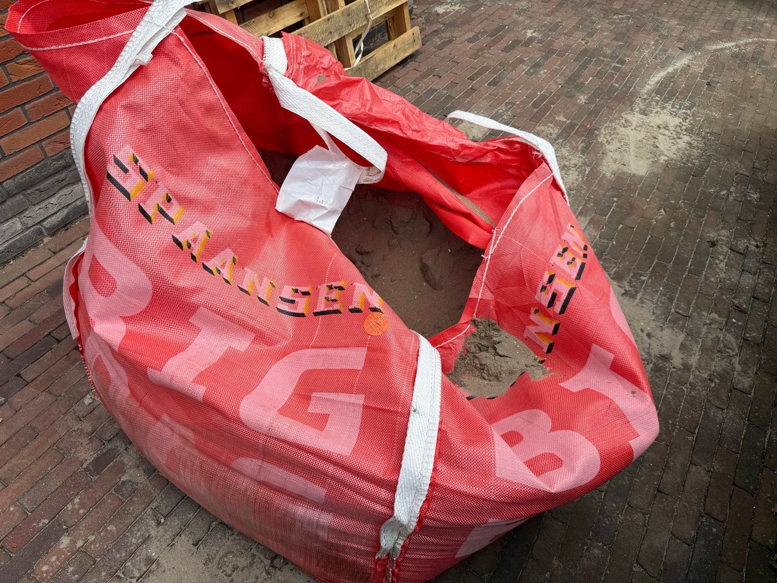 Grote big bag zand, Tuin en Terras, Zand, Ophalen, Gebruikt, Overige typen