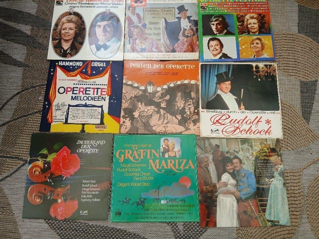 9 Operetten LP's, Cd's en Dvd's, Ophalen of Verzenden, Gebruikt, 12 inch, Overige typen