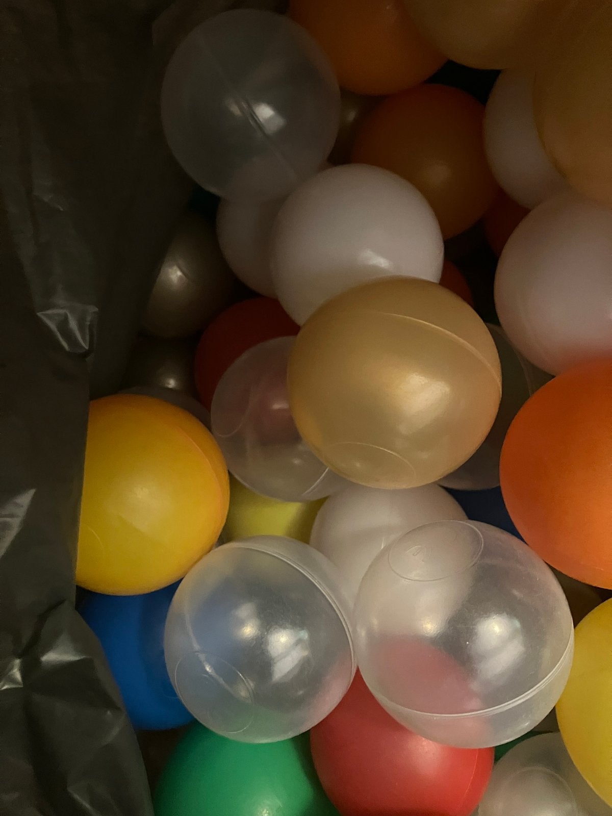 Ballenbak ballen, diverse kleuren, 2 zakken vol, Ophalen, Zo goed als nieuw, Jongen of Meisje