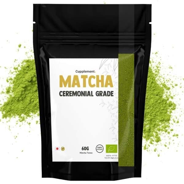 Cupplement biologische matcha Ceremonial Grade – 60 g, Verzenden