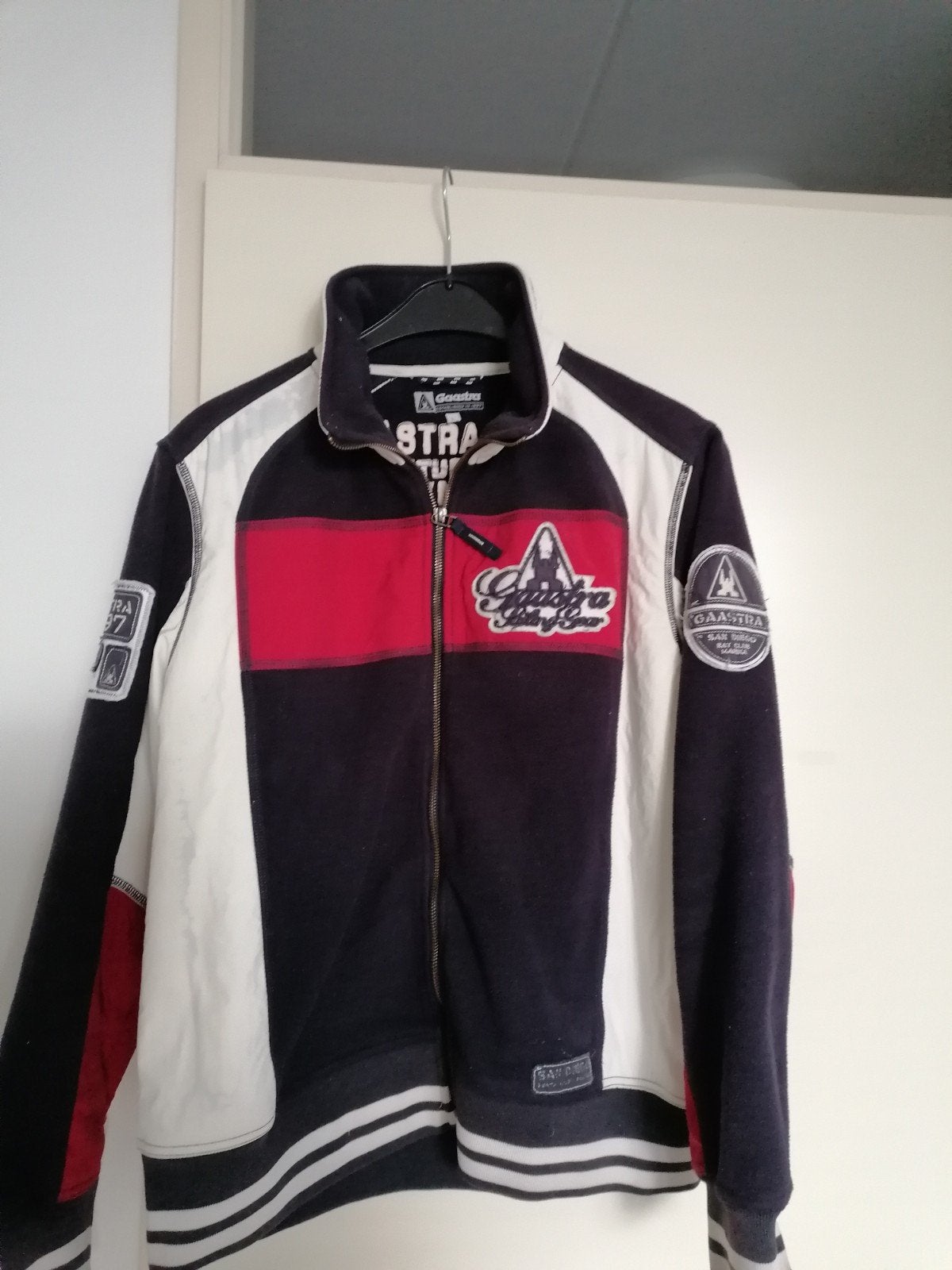 Gaastra jack blauw /wit / rood, Kleding | Heren, Ophalen, Gedragen, Maat 52/54 (L), Gaastra
