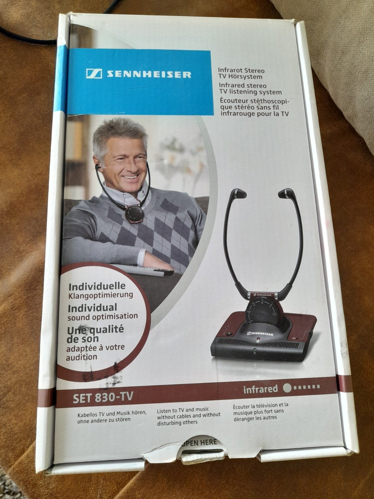 Sennheiser SET 830-TV Draadloos TV Luister Systeem, Ophalen of Verzenden, Nieuw, Sennheiser, Draadloos